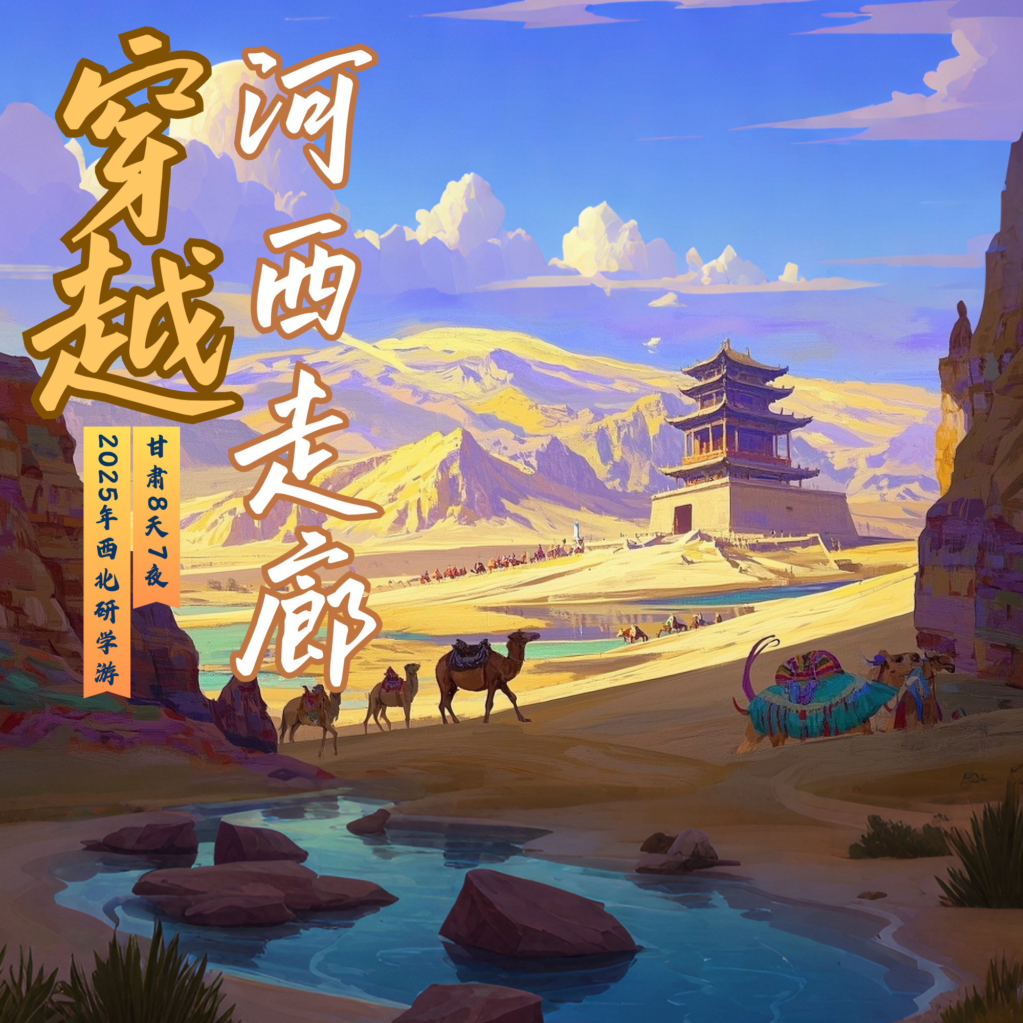 穿越河西走廊—甘肃8天7晚2025年西北研学游